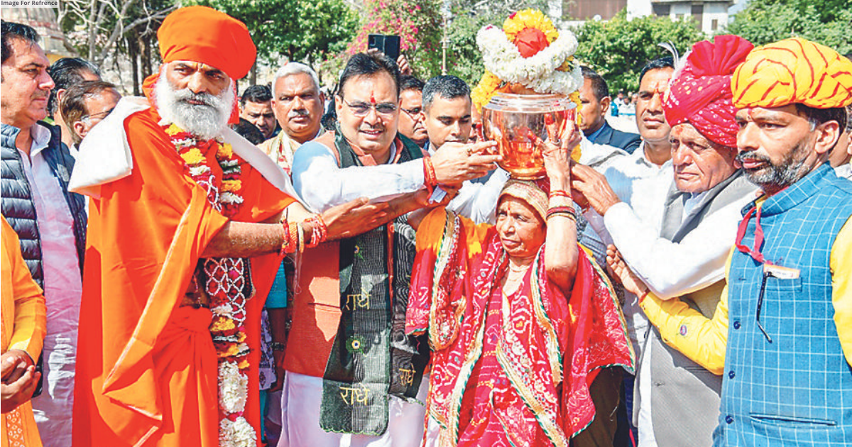 CM emphasises Indian culture’s global identity at Kalash Yatra